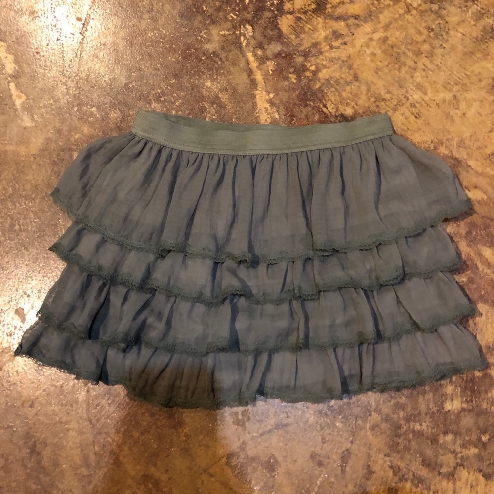 Free People Green Lace Skirt
